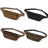 Canvas Waist Belt Pack Sports Chest Bag for Men Women