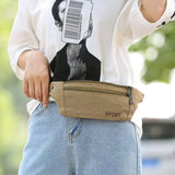 Canvas Waist Belt Pack Sports Chest Bag for Men Women