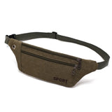 Canvas Waist Belt Pack Sports Chest Bag for Men Women