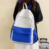 Canvas Women Backpack Solid Shoulder Bags Teenager Girl School Bag