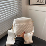 Small Lingge Ladies Crossbody Messenger Bag