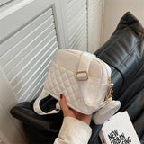 Small Lingge Ladies Crossbody Messenger Bag