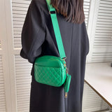 Small Lingge Ladies Crossbody Messenger Bag