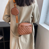 Small Lingge Ladies Crossbody Messenger Bag