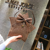 Pentagram Sequin Chain Crossbody Small Square Bag