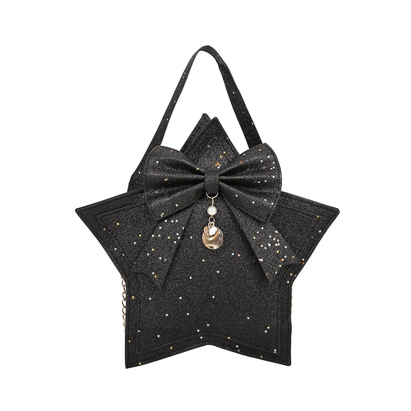 Pentagram Sequin Chain Crossbody Small Square Bag