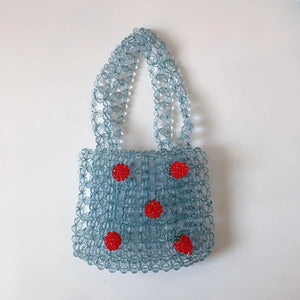 Crystal Woven Beaded Bag Retro Crossbody Hand-held Shoulder Bag