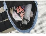 Denim Women Backpack Students Shoulder Bags Teen Girl School Bag