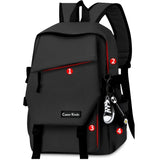 Solid Large Capacity Laptop Student Schoolbag Outdoor Travel Backpack