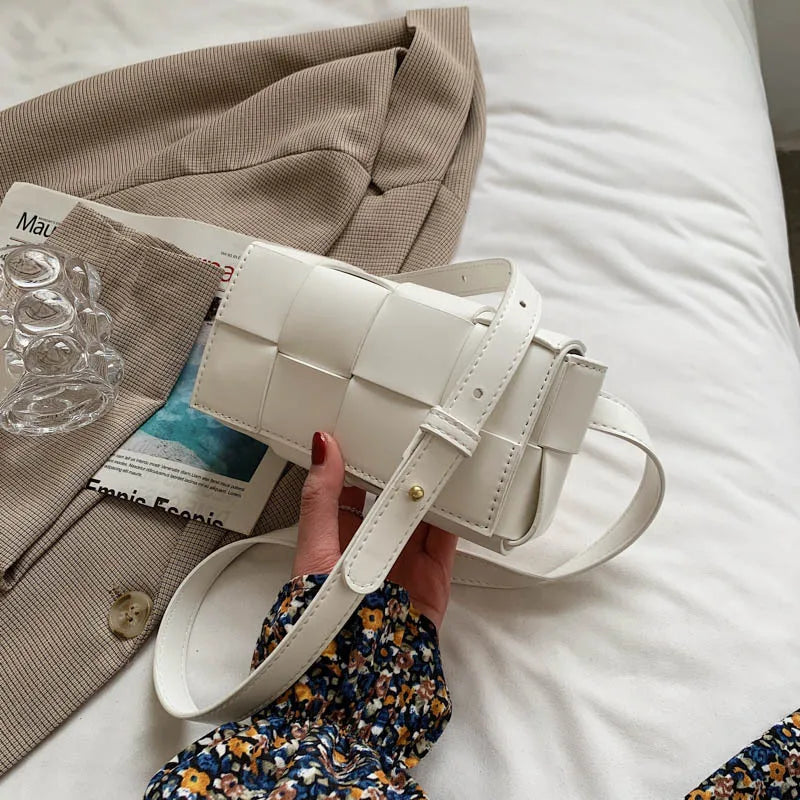 PU Leather Macaroon Small Waist Female Shoulder Bag Hand Bag Messenger Bags Fema