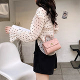 Plaid Crossbody Bag Small Square Handbag