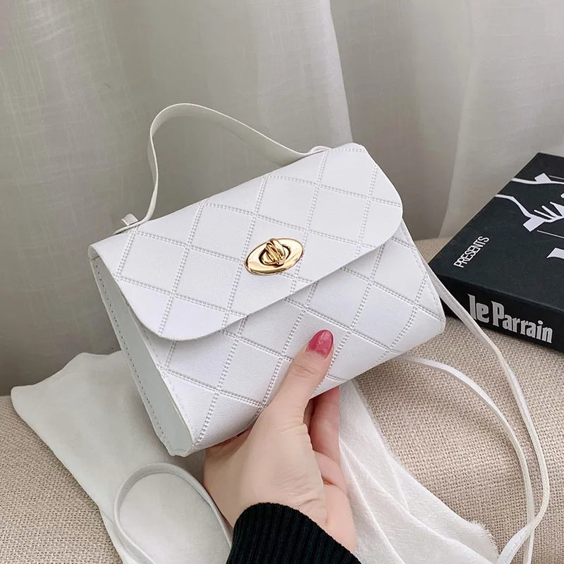 Plaid Crossbody Bag Small Square Handbag