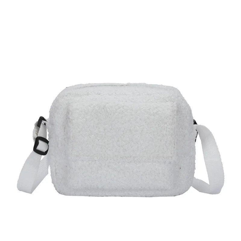 Winter Plush Women Small Shoulder Bag Casual Mini Messenger Bags