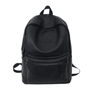 Large Capacity Soft Leather Backpack for Men and Women