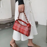 Women's Crossbody Shoulder Bag French Zipper Portable Underarm Bag