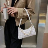 Women's Crossbody Shoulder Bag French Zipper Portable Underarm Bag