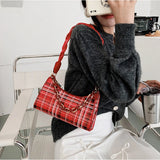 Women's Crossbody Shoulder Bag French Zipper Portable Underarm Bag