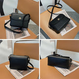 Women's Shoulder Bag PU Leather Female Bag Hardware Lock Flip