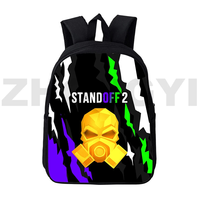 Mini Bags 3D Print Gun Game Standoff 2 Backpack for Women