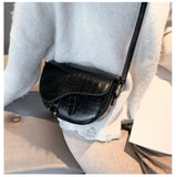 Semicircle Saddle Small Shoulder Crossbody Bags For Women