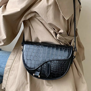 Semicircle Saddle Small Shoulder Crossbody Bags For Women