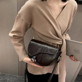 Semicircle Saddle Small Shoulder Crossbody Bags For Women