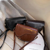 Semicircle Saddle Small Shoulder Crossbody Bags For Women