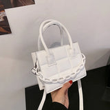 Small Pu Leather Chain Crossbody Bag for Women