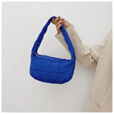 Ladies Winter Handbag Purse Quilted Puffy Shoulder Bag Girls Underarm Cloud