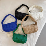 Ladies Winter Handbag Purse Quilted Puffy Shoulder Bag Girls Underarm Cloud