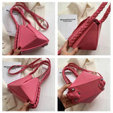 Triangle Rope Handle Handbag Women Shoulder Bags Ladies Crossbody Sling Bag