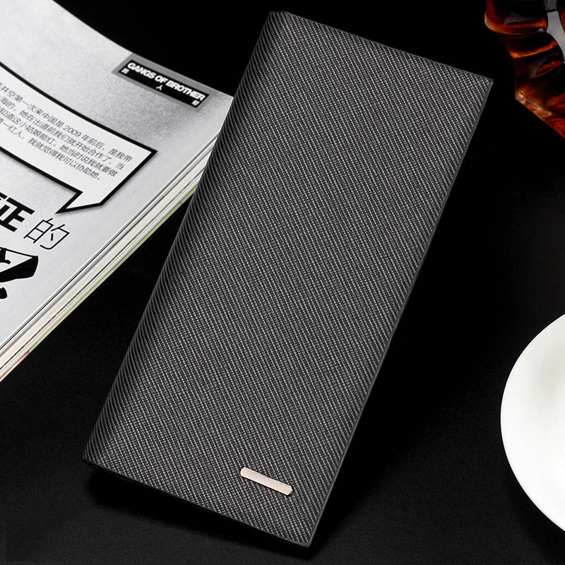 Men's Ultra-Thin Long Cross Wallet