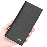 Men's Ultra-Thin Long Cross Wallet