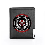 Umbrella Security Leather Wallet Billfold Credit Card Holder Money Bag