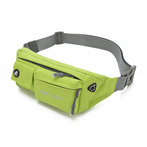 Waterproof Unisex Bum Bag Fanny Pack Waist Belt Double Zip Pouch