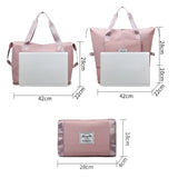 Unisex Large Capacity Folding Travel Bags Waterproof Luggage Tote Handbag