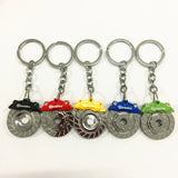 Universal Car Key Case Gunmetal Spinning Turbo Keychain