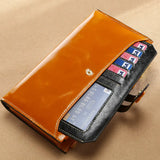 Upscale Leather Ladies Wallet Long RFID Clutch Multi-Card Slots