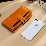 Upscale Leather Ladies Wallet Long RFID Clutch Multi-Card Slots