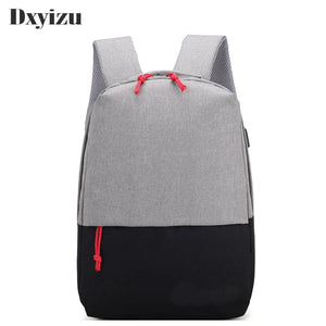 USB Charging Backpack Laptop Bags Students Preppy Style Women's School Bag