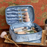 Velvet Cosmetic Bag Large Capacity Toiletries Organizer Makeup Cases