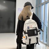 Teenage Girl And Boy Backpack Student Schoolbag Waterproof Women Backpacks