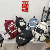 Teenage Girl And Boy Backpack Student Schoolbag Waterproof Women Backpacks