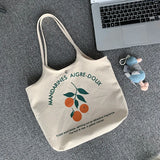 Canvas Shoulder Bag Fruit Ins Wild Female Student Handbag