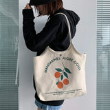 Canvas Shoulder Bag Fruit Ins Wild Female Student Handbag