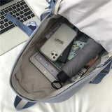 Vintage Backpack Women Classic Shoulder Bag Schoolbag for Teenage