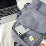 Vintage Backpack Women Classic Shoulder Bag Schoolbag for Teenage