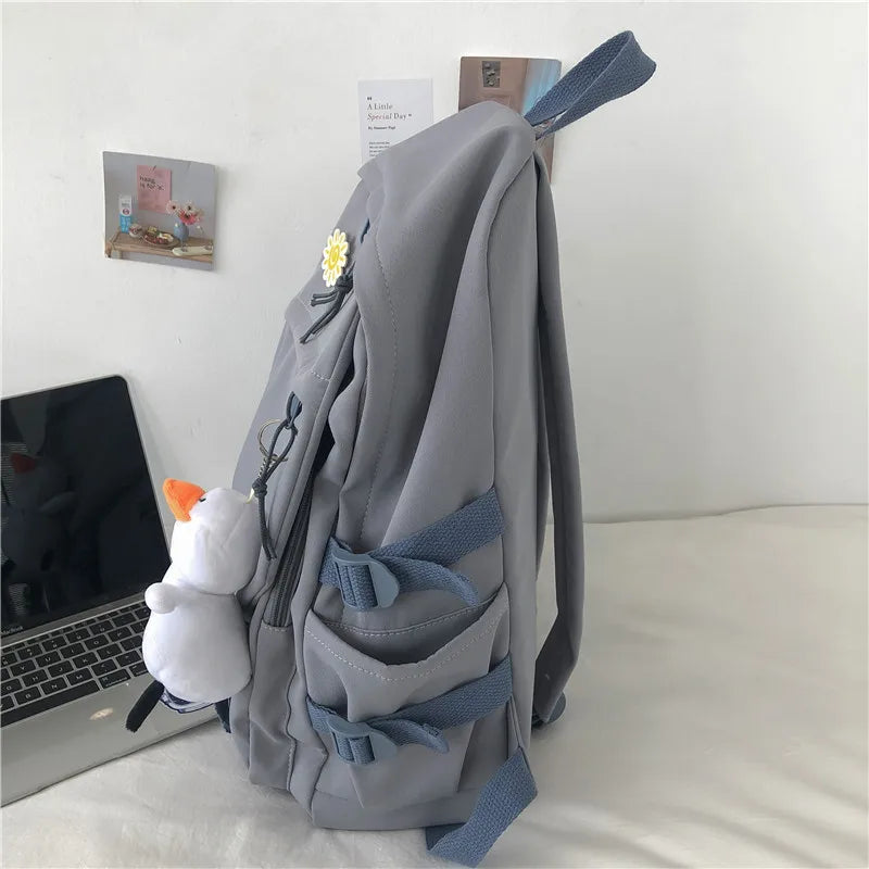 Vintage Backpack Women Classic Shoulder Bag Schoolbag for Teenage