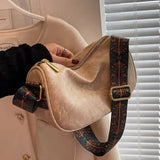 Bohemian Wide Strap PU Leather Tote Women's Handbag