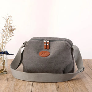 Vintage Canvas Messenger Bag For Women Crossbody Bags Sling Bag